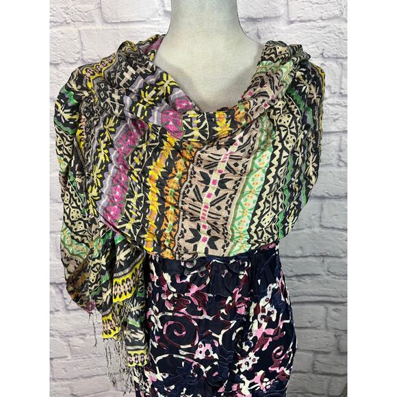 Feathers by Tolani Silk Scarf/Wrap - Picture 1 of 7